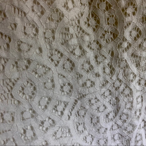 NWT Isaac Mizrahi Plus Size White Paisley Lace Back Cutout Sleeveless Dress - Picture 5 of 10